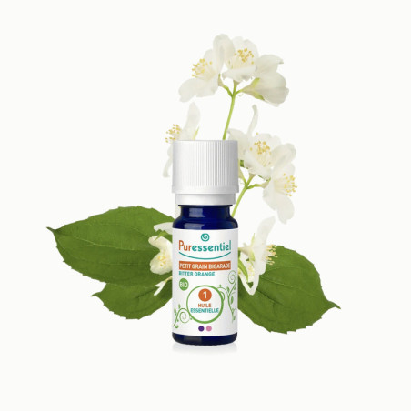 PURESSENTIEL HUILE ESSENTIELLE PETIT GRAIN BIGARADE BIO 10 ML