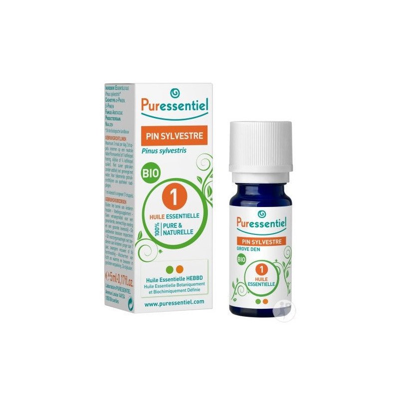 PURESSENTIEL HUILE ESSENTIELLE PIN SYLVESTRE BIO 5 ML