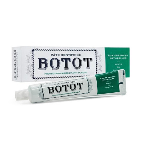 BOTOT DENTIFRICE VERT MENTHE PIN EUCALYPTUS 75 ML