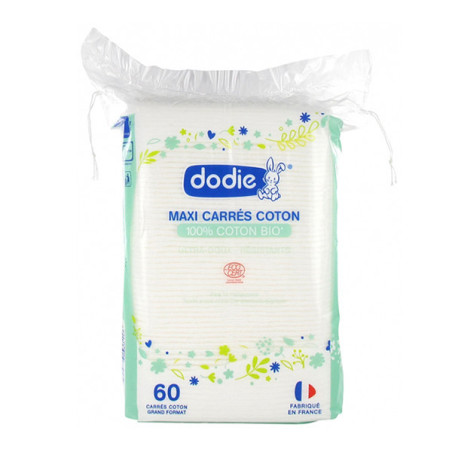 DODIE MAXI CARRÉS COTON 60 Unités