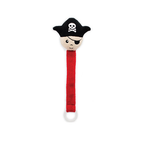 DODIE ATTACHE-SUCETTE DOUDOU ROUGE PIRATE