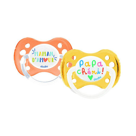 DODIE SUCETTE ANATOMIQUE +6 MOIS DUO A15 MAMAN PAPA CHERI