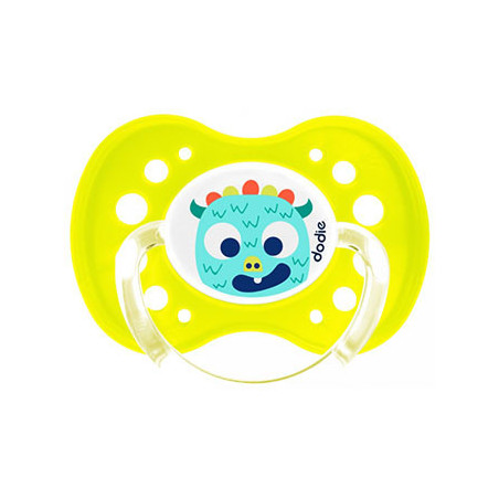 DODIE SUCETTE ANATOMIQUE +18 MOIS N°A60 FLUO MONSTRES JAUNE