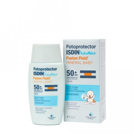 ISDIN Fotoprotector Fusion Fluid Mineral Baby Pediatrics SPF 50+ 50 ml