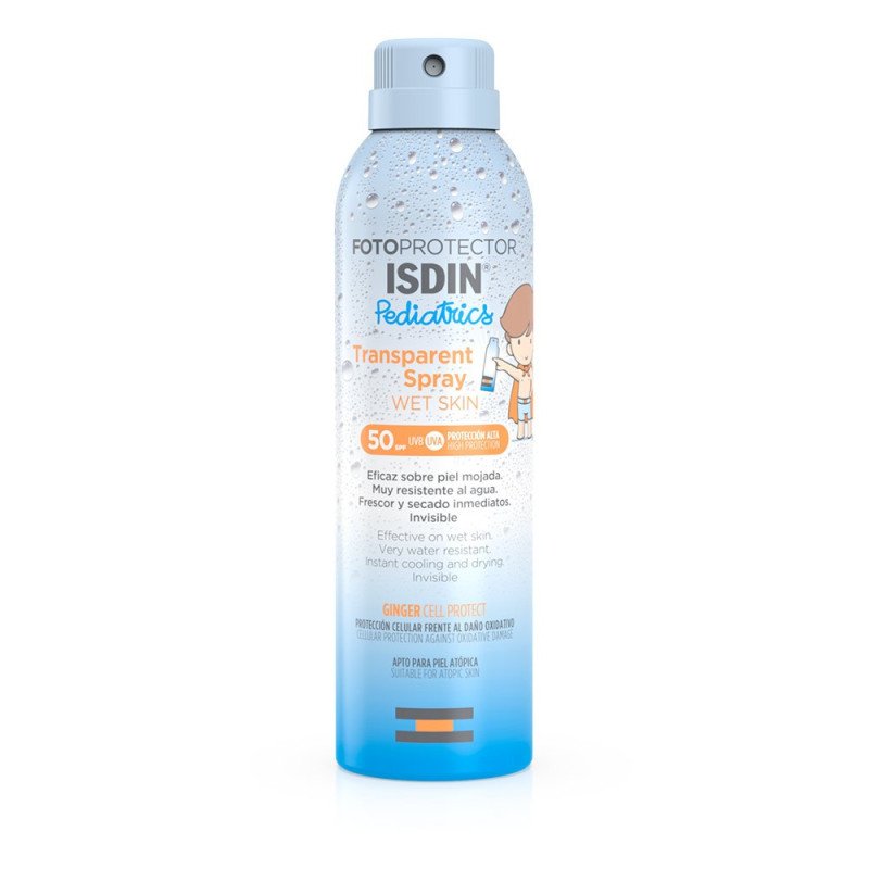 ISDIN Fotoprotector Transparent Spray Wet Skin Pediatrics SPF 50 250 ml