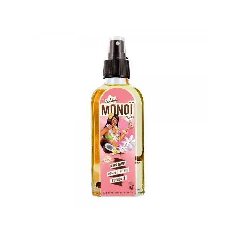 MONOÏ DE TAHITI 51% SOIN CAPILLAIRE MACADAMIA 100 ML