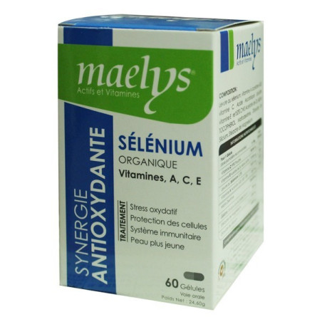 MAELYS SÉLÉNIUM ORGANIGUE ACE ANTIOXYDANTE 60 GÉLULES
