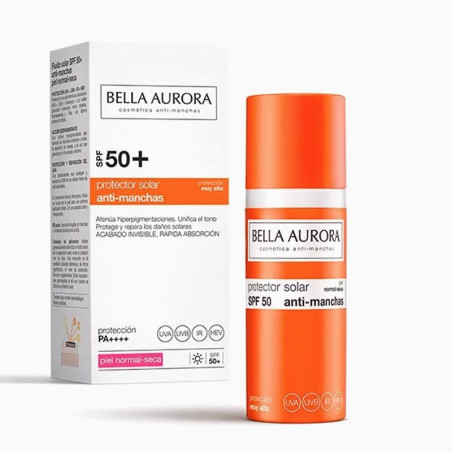 BELLA AURORA ECRAN ANTI-TACHES SPF 50+ PEAUX NORMALES À SÈCHES 50 ML
