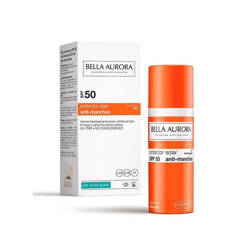 BELLA AURORA ECRAN ANTI-TACHES SPF 50+ PEAUX MIXTES À GRASSES 50 ML