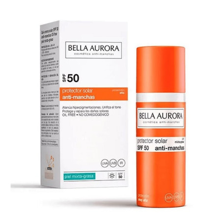 BELLA AURORA ECRAN ANTI-TACHES SPF 50+ PEAUX MIXTES À GRASSES 50 ML