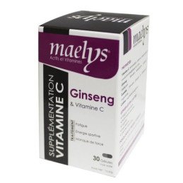 Maelys Ginseng et vitamine C 30 Gélules