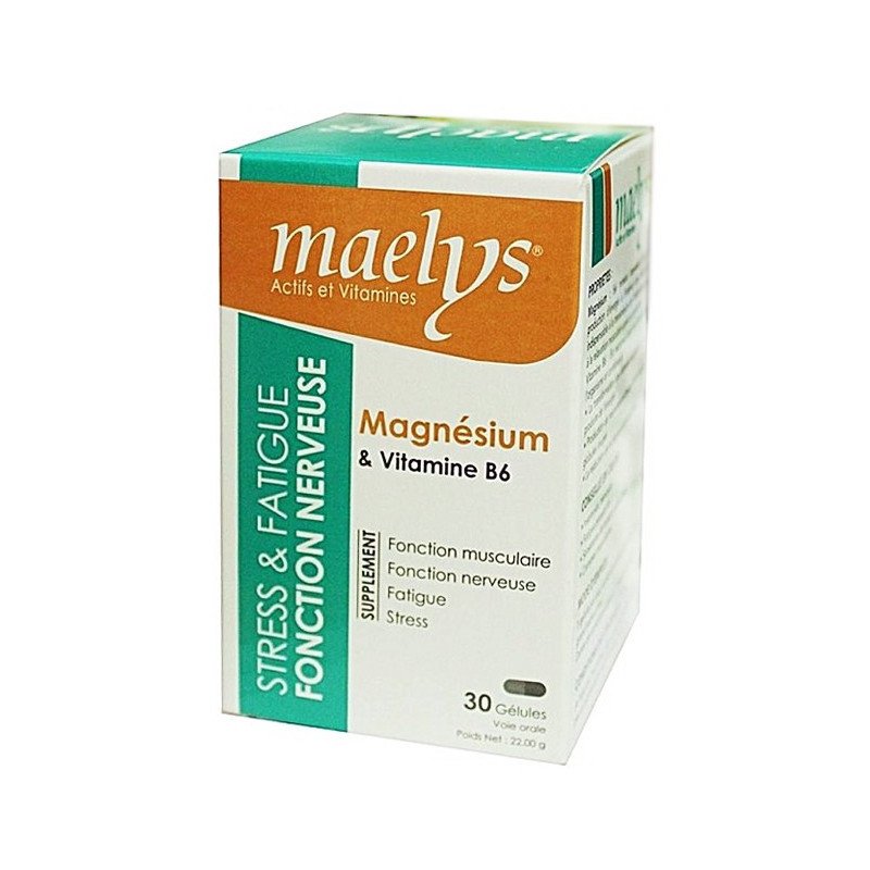 MAELYS MAGNÉSIUM & VITAMINE B6 30 GÉLULES