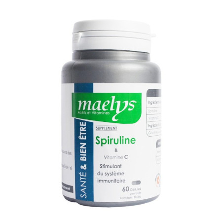 MAELYS SPIRULINE & VITAMINE C 60 GÉLULES