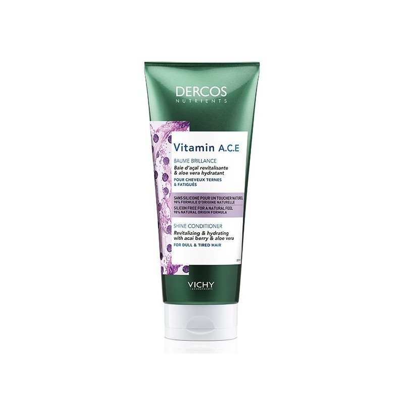 Dercos Vitamin A.C.E Après-shampooing brillance 200 ml