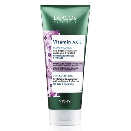 Dercos Vitamin A.C.E Après-shampooing brillance 200 ml