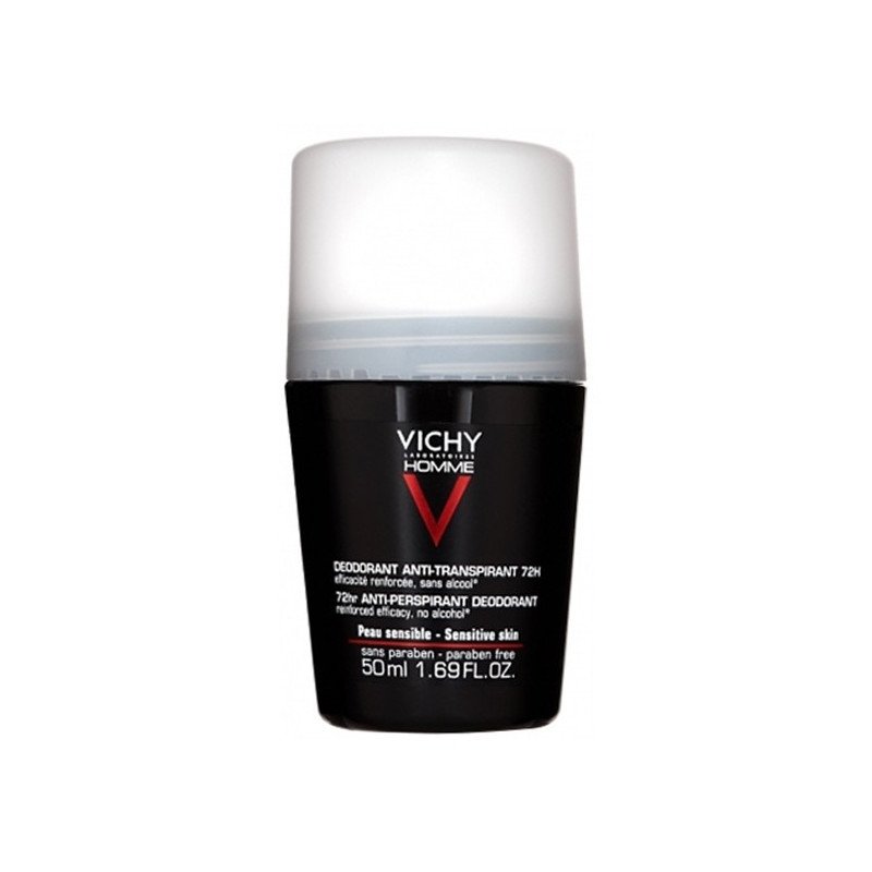 Vichy Homme Déodorant Roll-on Anti-transpirant 72h 50 ml