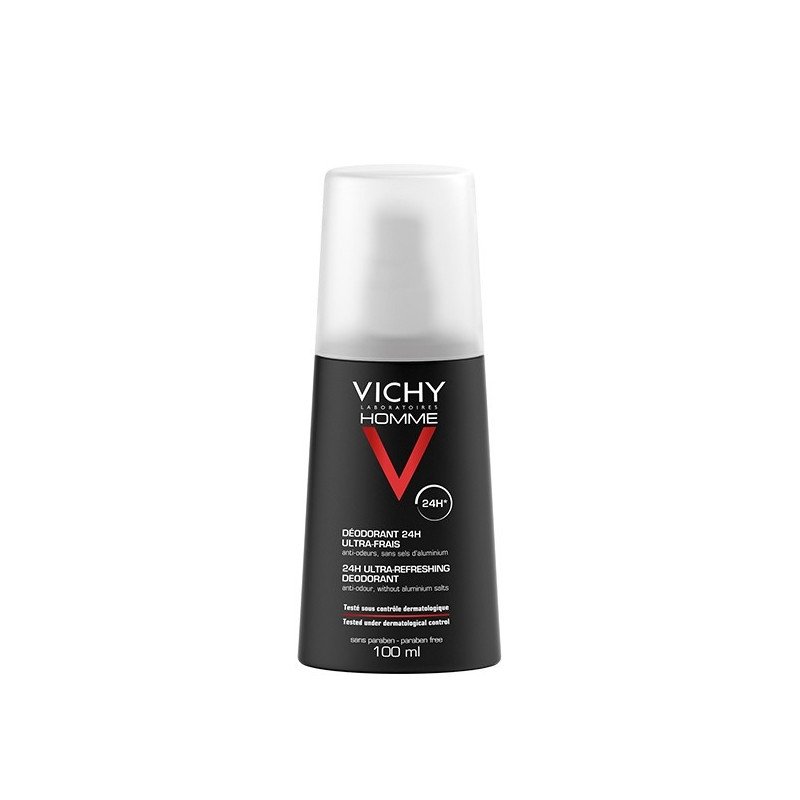 Vichy Homme Déodorant Ultra-Frais 24 h Spray 100 ml