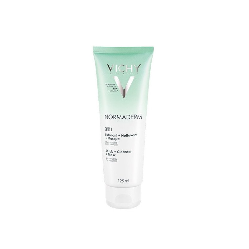 Vichy Normaderm 3 en 1 nettoyant exfoliant masque 125 ml