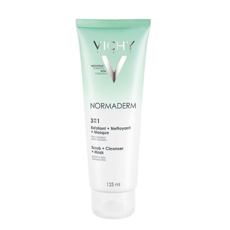 Vichy Normaderm 3 en 1 nettoyant exfoliant masque 125 ml