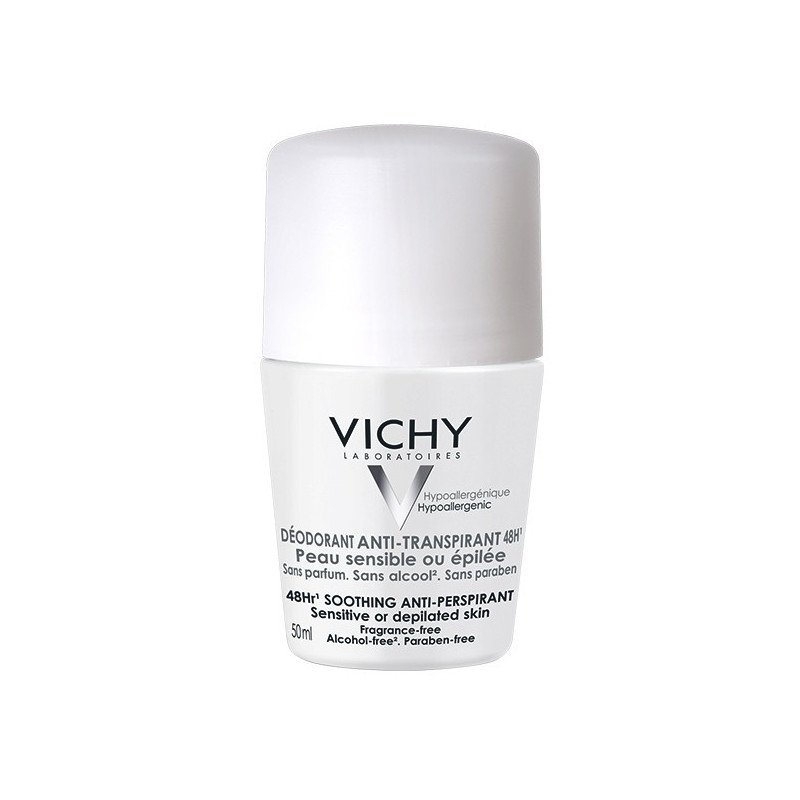 Vichy Déodorant Anti-transpirant Roll-on Peau sensible ou épilée 50 ml