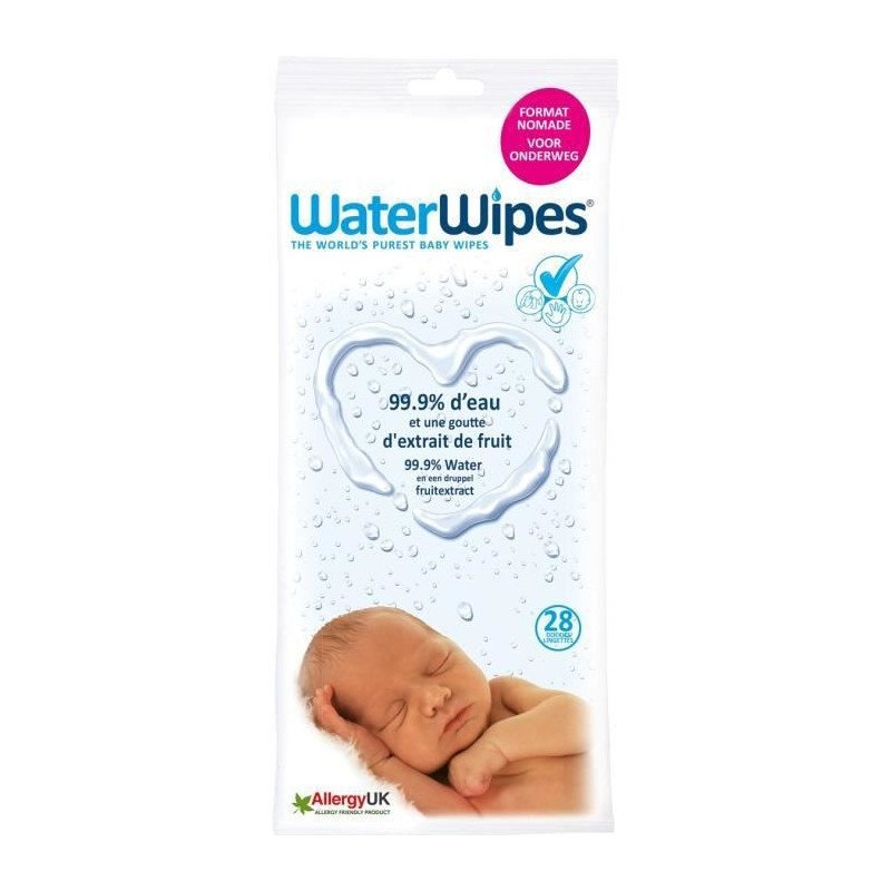 Waterwipes lingettes bébé 28 unités