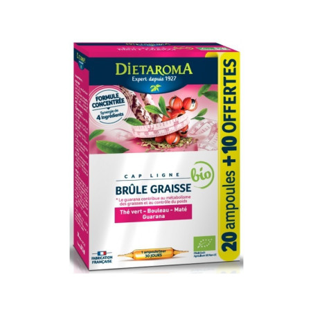 Dietaroma Brûle Graisse 30 Ampoules x 10 ml