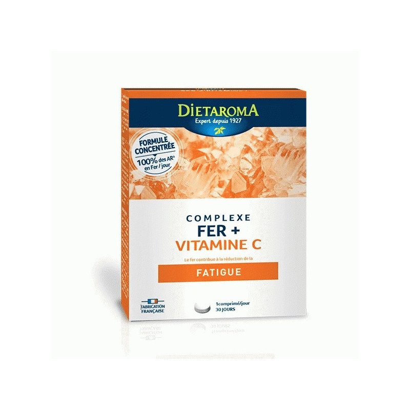 Dietaroma complexe Fer + Vitamine C 30 comprimés