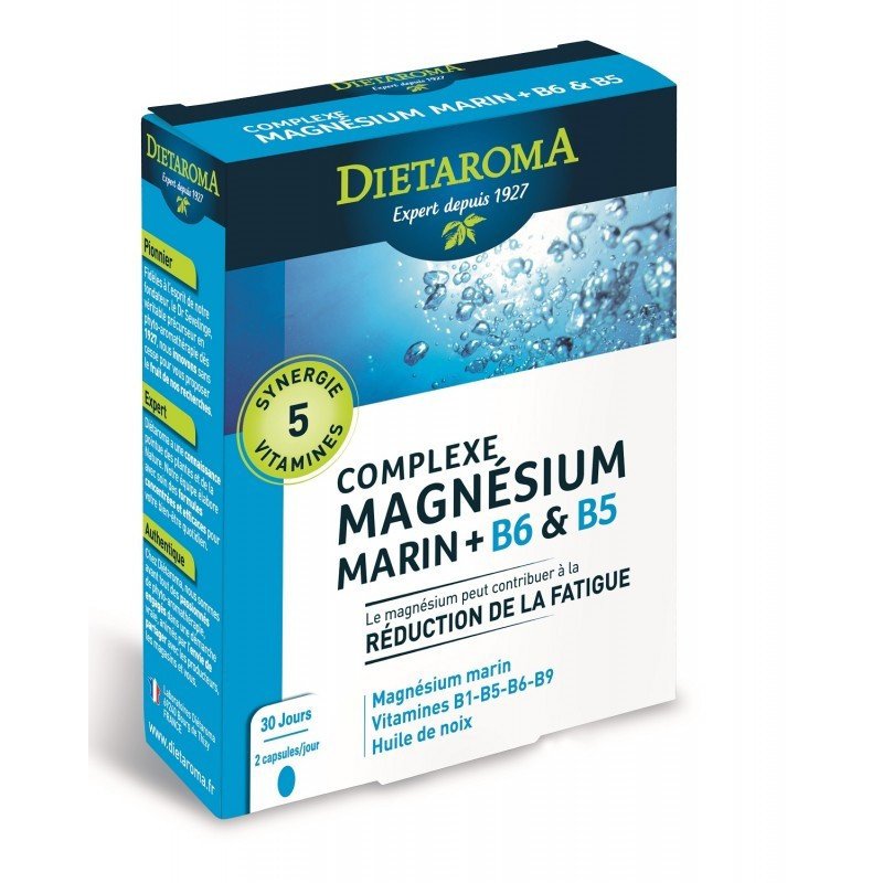 Dietaroma Magnésium Marin + B6 & B5 60 capsules