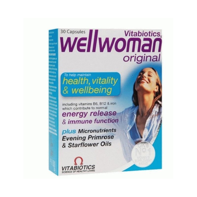 VITABIOTICS WELLWOMAN ZINC ORIGINAL 30 CAPSULES