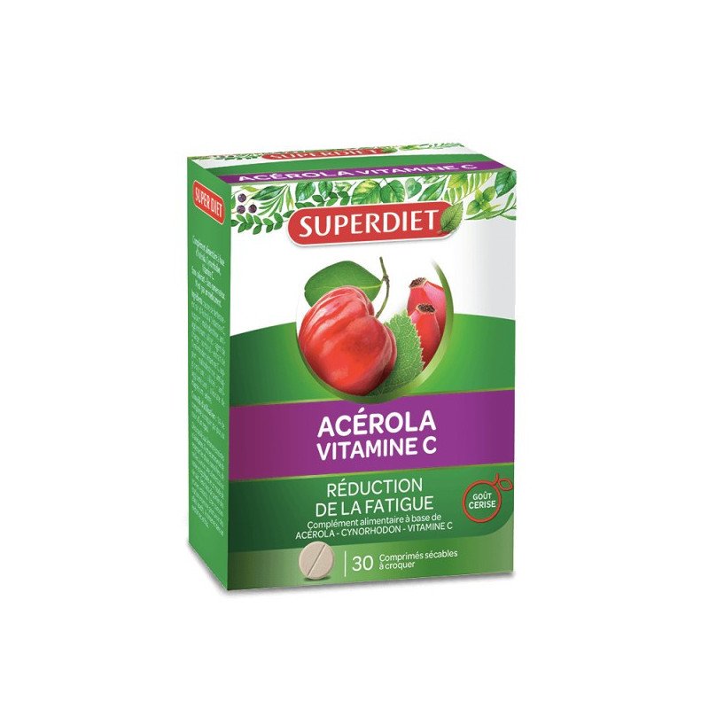 Super diet Acérola Vitamine C 30 Comprimés