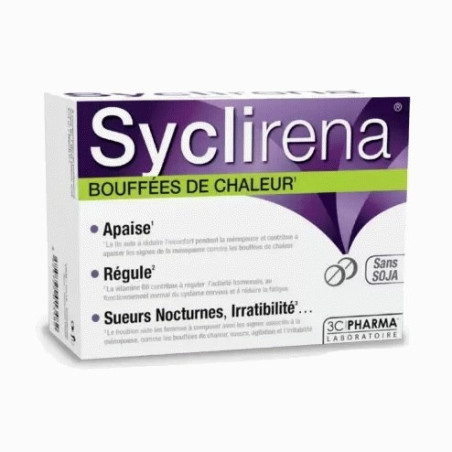 Les 3 Chênes Syclirena Bouffées de Chaleur 60 Comprimés