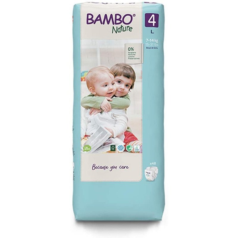 Bambo Nature 4 Couches Taille L 7-14 kg 48 unités