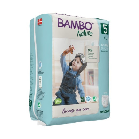 Bambo Nature Culotte d'apprentissage T5 XL 12-18 Kg 19 unités