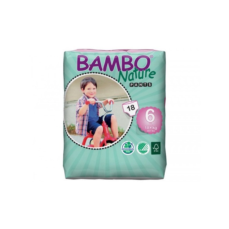 Bambo Nature Culotte d'apprentissage T6 XXL +18 kg 18 unités