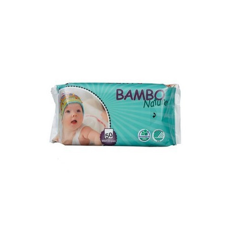 Bambo Nature Lingettes 50 unités sans parfum