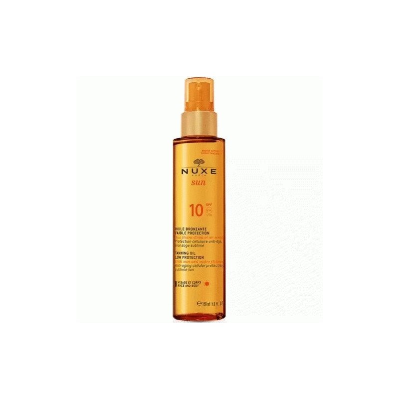 Nuxe Sun - Huile Bronzante Faible Protection  SPF 10 150 ml