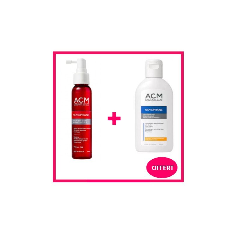 ACM Novophane Lotion Anti-chute 100 ml + Shampooing énergisant 200 ml pack