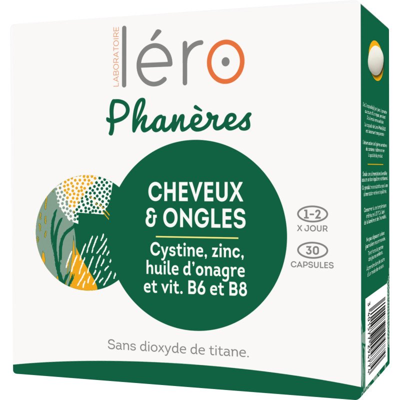 Léro Phanères Ongles Cassants Chute de Cheveux 30 capsules