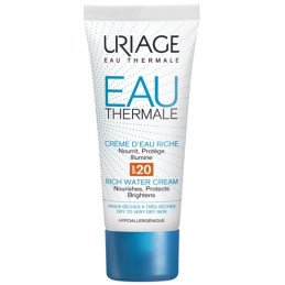 URIAGE EAU THERMALE CRÈME D’EAU RICHE SPF20 CRÈME HYDRATANTE ET PROTECTRICE 40 ML