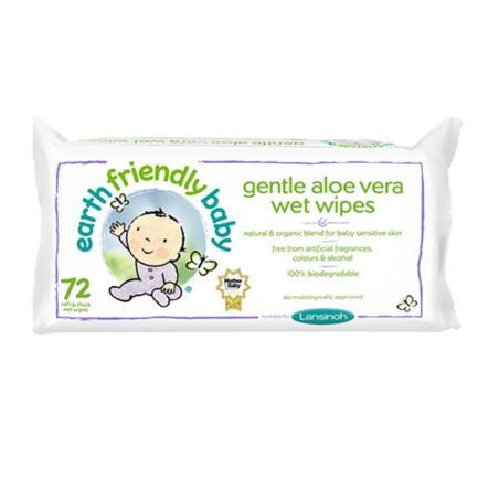 Lansinoh Lingettes à l'Aloe Vera BIO 72 unités
