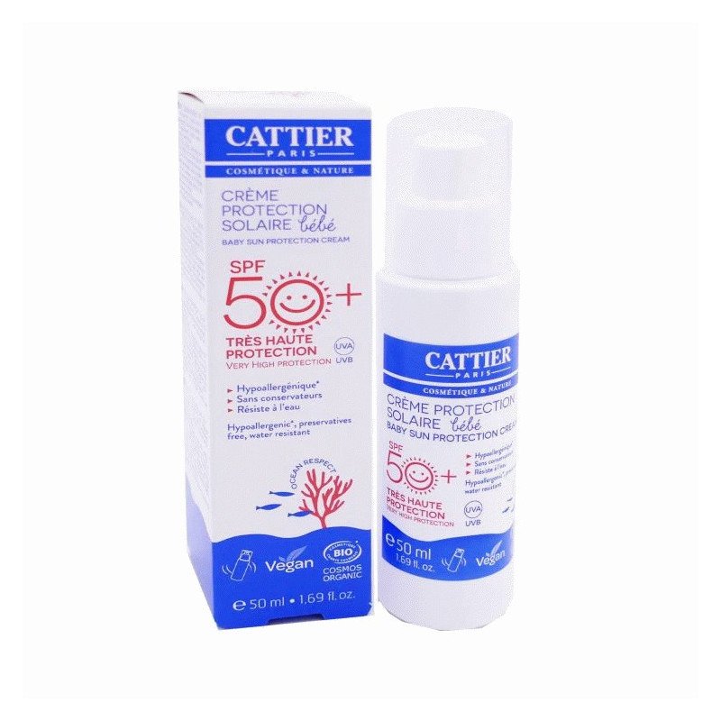 CATTIER Crème Protection Solaire bébé SPF 50+ 50 ml