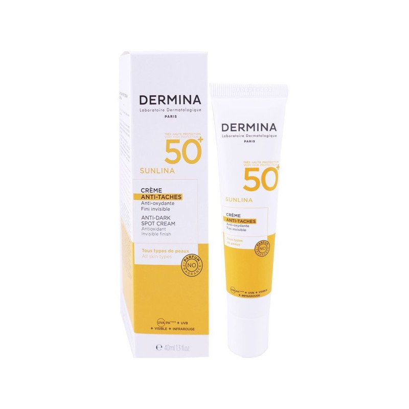 DERMINA SUNLINA Crème Anti-taches SPF50+ 40 ml