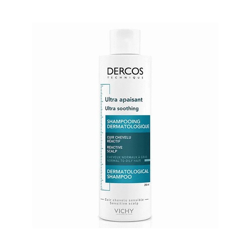 Vichy Dercos Shampooing Ultra Apaisant Cheveux Gras 200 ml