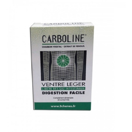 BIOFAR CARBOLINE VENTRE LEGER 30 COMPRIMES