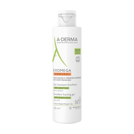 A-DERMA EXOMEGA CONTROL GEL MOUSSANT EMOLLIENT 200 ML