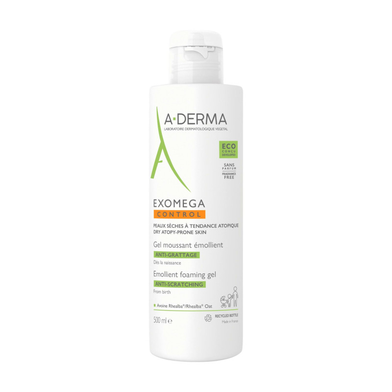 A-DERMA EXOMEGA CONTROL GEL MOUSSANT EMOLLIENT 500 ML A-DERMA EXOMEGA CONTROL GEL MOUSSANT EMOLLIENT 500 ML