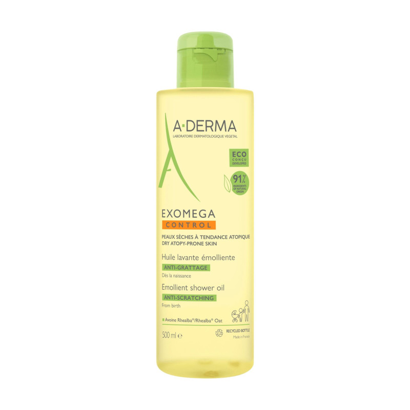 A-DERMA EXOMEGA CONTROL HUILE LAVANTE EMOLLIENTE 500 ML
