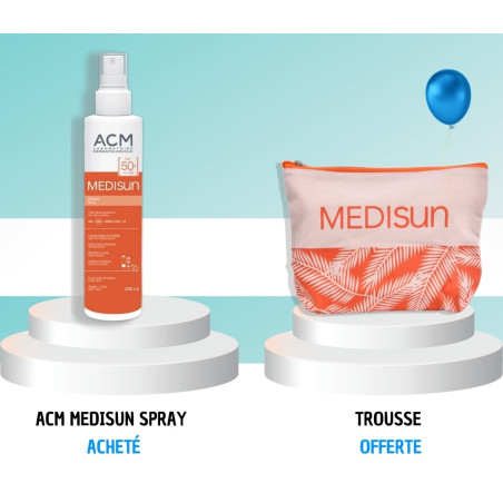 Acm Medisun Spray Spf50+ 200 ml et 1 Trousse Offerte