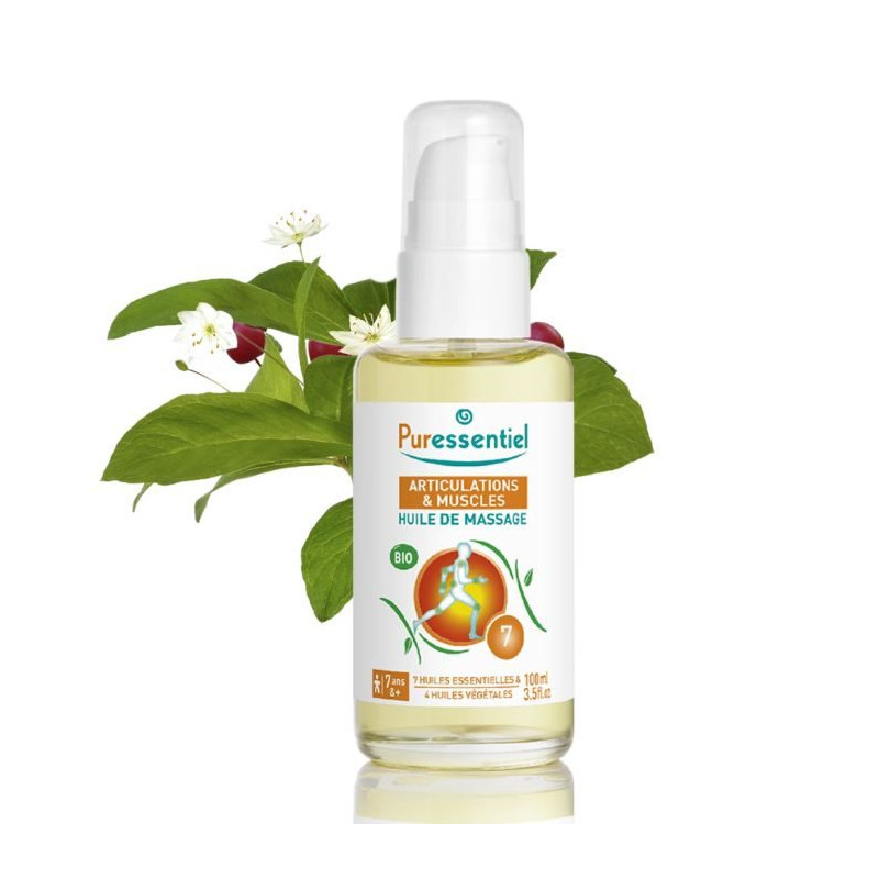 PURESSENTIEL ARTICULATIONS & MUSCLES HUILE DE MASSAGE BIO EFFORT MUSCULAIRE ARNICA / GAULTHÉRIE 100 ML PURESSENTIEL ARTICULATIONS & MUSCLES HUILE DE MASSAGE BIO EFFORT MUSCULAIRE ARNICA / GAULTHÉRIE 100 ML