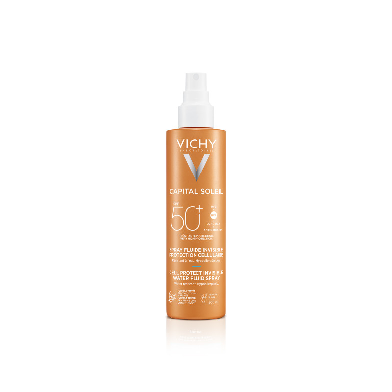 VICHY CAPITAL SOLEIL SPF50+ SPRAY FLUIDE INVISIBLE PROTECTION CELLULAIRE 200 ML VICHY CAPITAL SOLEIL SPF50+ SPRAY FLUIDE INVISIBLE PROTECTION CELLULAIRE 200 ML